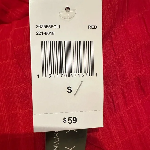 NWT Trixxi Printed Red Ruffled Fit & Flare Dress, Size S, MSRP‎ $59 - Picture 9 of 9